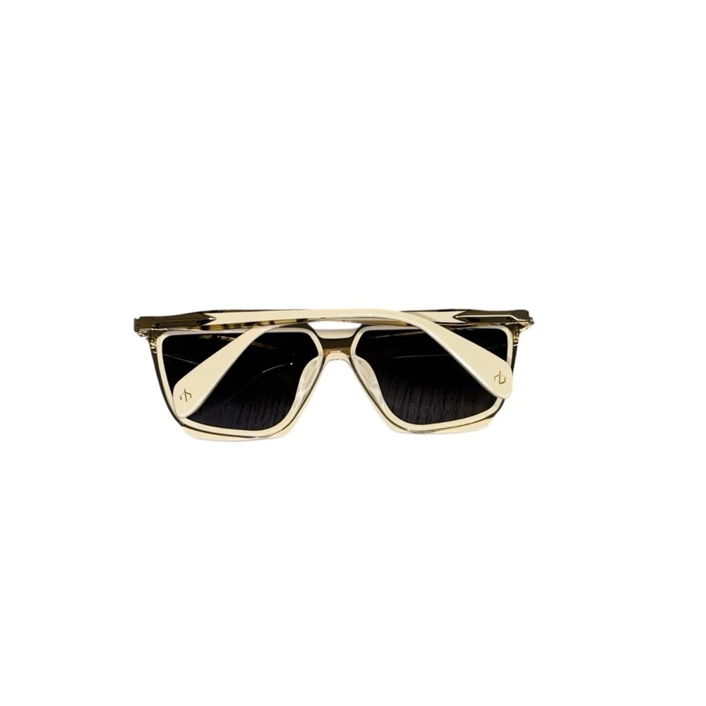 NWOT Rag & Bone RNB1049/G/S Browline Sunglasses Beige Havana Grey Gradient